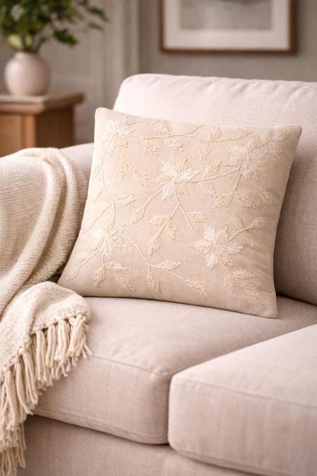 Sahara Bloom Cushion Cover 16x16 - Set of 2 - Cushions for sofa and living room